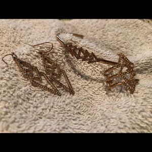 Stella and Dot Pave Spears Bracelet Earring Ring